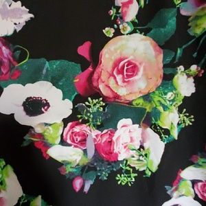 Super cute black floral dress